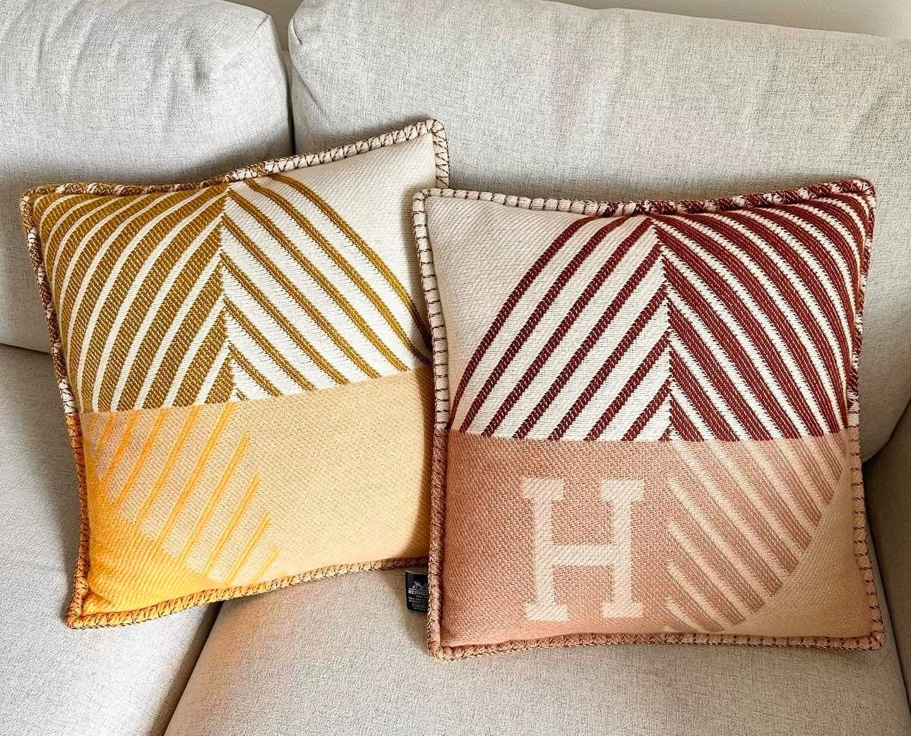 Lot 2 coussins