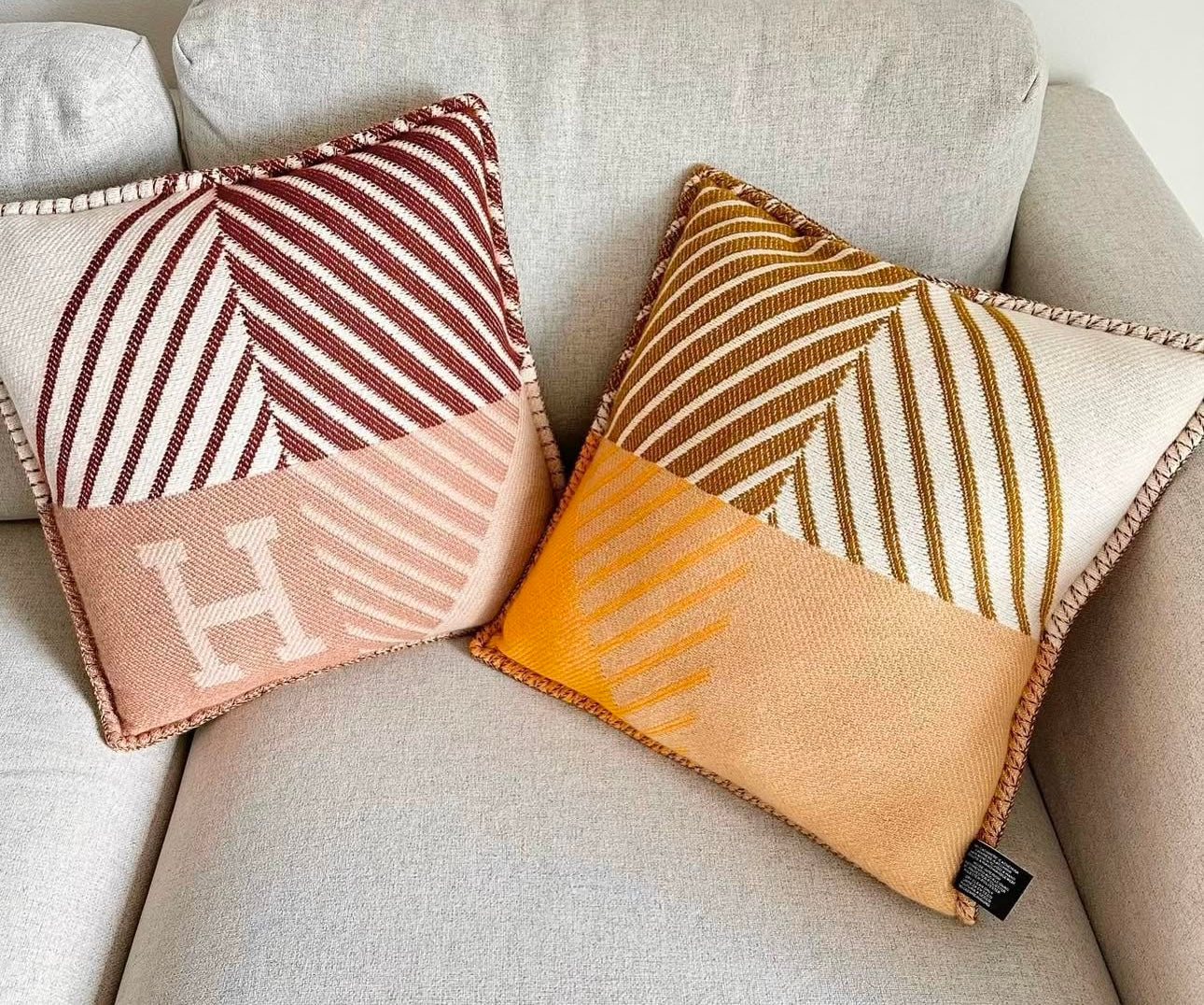 Lot 2 coussins